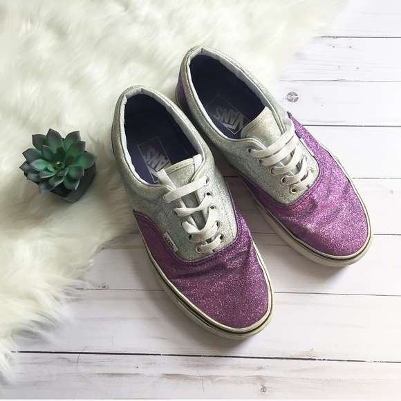 sparkly purple vans